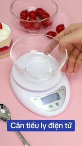 Cân Tiểu Ly Điện Tử Trọng Lượng 5kg Trắng Nhỏ Tiện Dụng Có Kèm Pin Phukienprocare