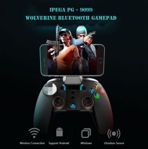 Wireless Bluetooth Gamepad Joystick Design with Turbo Acceleration and Dual Motor Vibration Function Controller-PG-9099