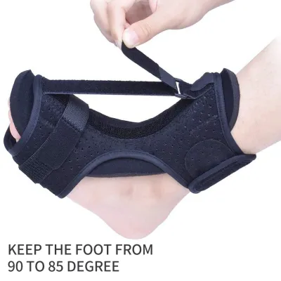 Maxxgym Foot drop orthosis foot valgus orthosis plantar fascia rehabilitation fixation foot rest 1PCs Adjustable Plantar Fasciitis Foot Splint Drop Orthotic Brace Elastic Dorsal Night Splint plantar fasciitis support