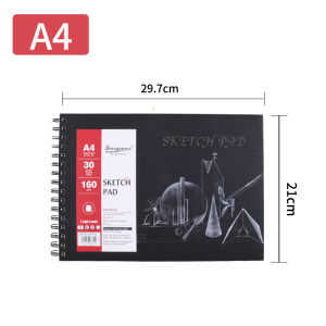 bside. ph A3/A4/A5 Sketch Pad Drawing Book Artist Pad Spiral 160gsm 30Sheets