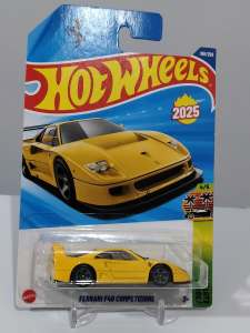 Hot Wheels Ferrari F40 Competition 2025 Yellow Diecast Car Model 1:64 Scale