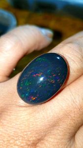 Batu Kalimaya Black Opal Solid Banten Asli Super Jumbo HQ