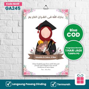 Hadiah / Kado Wisuda Animasi Cewek Graduation Gift Murah Motif GA41 MD2