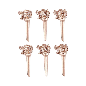 6Pcs Acoustic Guitar Bridge Pins Dragon Head Guitar Bridge String Studs Guitar String Peg Instrument Replacement Parts