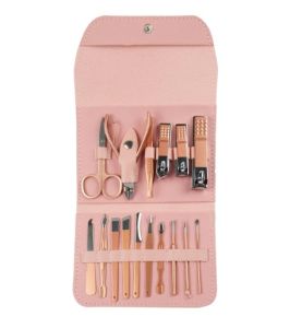CHAINSHOP 16pcs Nail Clippers Set Manicure Pedicure Tools Nail Cutter Cuticle Clipper Fingernail Toenail Trimmer