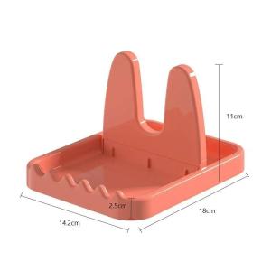 Foldable Pot Lid Rack Plastic Kitchen Spoon Holder Fork Spatula Rack Heat Resistant Tableware Lid Rack For Kitchen Organizer