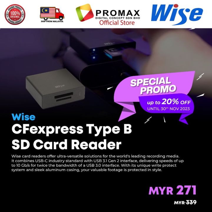 WISE CFexpress Type B SD Card Reader Lazada