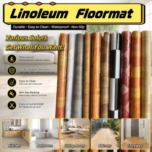 SOLD PER YARD Linoleum rubber floor matHome decoration linoleum floor leatherWear-resistant non-slip waterproof floor stickersImported high-quality carpet