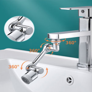 INSOUND ก๊อกน้ำหมุนได้ 1080 ° หัวก๊อกเติมอากาศ พ่นละอองฝอยกันกระเด็น กลไกหมุน สปาร์เกิล หัวล้างออก
