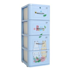 [HỎA TỐC HCM] Tủ nhựa Lucky 4 tầng QUI PHÚC phù hợp mọi không gian tủ đựng quần áo trẻ em dễ lắp ráp chắc chắn