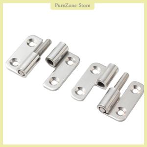 [PureZone] Stainless Steel Thicken Detachable Hinge Removable High Quality Concealed Cabinet Round Hinge For Aluminum Doors Bathroom Door