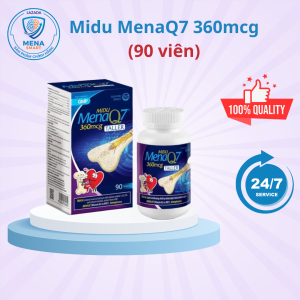 Midu MenaQ7 360mcg (90 viên) – Hỗ trợ chắc khỏe xương và phát triển chiều cao cho trẻ dậy thì