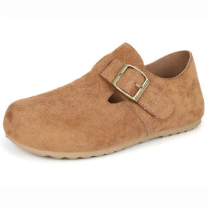 Free Shipping New Retro-Style Women’S Soft-Soled Comfortable Flat Shoes With A Buckle Design Perfect For Everyday Wear Commuting And Casual Occasions