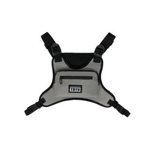 Men Sports Chest Rig Bag Vest Tactical Bag Women Ins Style Fashion Sling Bag Crossbody Bags Black Punk Bag Hip Hop Bag