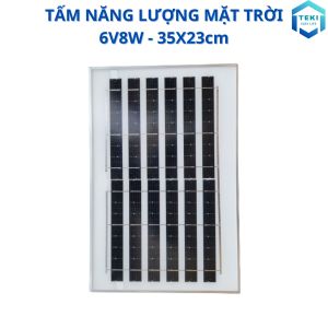 TẤM PIN NĂNG LƯỢNG MẶT TRỜI MONO 6V 8W 35x23cm - TEKI