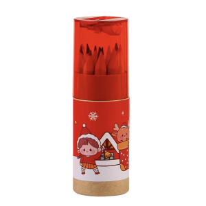 Pensil Warna Natal - Alat Tulis Christmas - Kado Natal Anak LL141