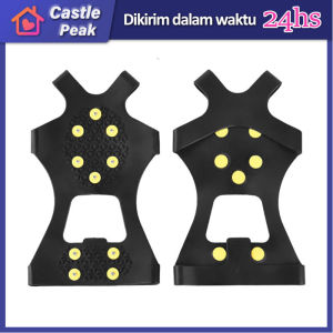 2Pcs Universal Ice No Slip Snow Shoe Spikes Grips Cleats Crampons Untuk Berjalan Di Salju Mendaki Gunung / Salju Paku Sol Sepatu