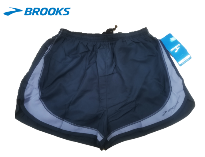 BROOKS Running Short Pants Men/Unisex (Split Short) Black/Grey