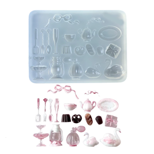 Nails Art Accessories Silicone Mold Nails Designing Moulds Dessert Theme Nails Embellishment Molds for Manicure Designs