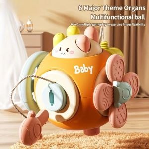 CHANBAEK Puzzle Activity Busy Cube Polyhedral Interactive Sensory Busy Cube Fine Motor Skills Toys Cognitive Toys Baby Montessori Busy Board Newborn Gift