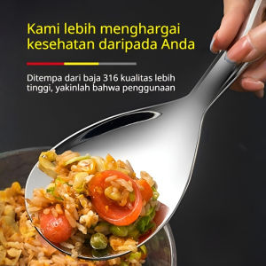 Sendok Makan Besar Anti Lengket Dari Baja Tahan Karat Untuk Rumah Tangga/Sendok Nasi Anti Lengket Dari Baja Tahan Karat 316/Sendok Nasi Baja Tahan Karat/Sendok Nasi Anti Lengket Untuk Dapur