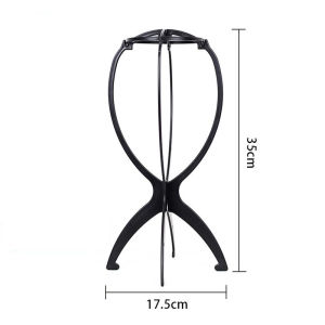 Collapsible Wig Stand Holder Plastic Wig Mannequin Display Portable Folding Hair Accessories