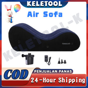 Angin Sofa Tiup Portabel Sofa Tiup Berkemah Rumah dan Luar Ruangan Sofa Lipat Dewasa Sofa Malas Tiup Ruang Ganda Air Santai Sofa Lipat Kursi Angin Desain Ergonomis Angin Dengan Santai Air Sofa