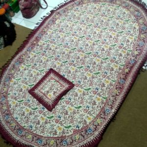 TAPLAK MEJA MAKAN OVAL SERBET 6