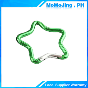 1pcs Star Shaped Carabiner Aluminum Alloy Carabiner Outdoor Keychains For Camping Hiking Traveling