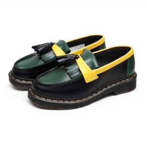 Local Stock Dr.Martin Loafers For Men Women Korea Black Shoes For Men Tassel Shoes Casual Leather Loafers Formal Shoes For Men