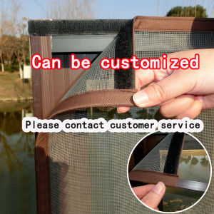 DIYปรับแต่งแม่เหล็กบานหน้าต่างWindowsลบได้ล้างได้ที่มองไม่เห็นยุงบินม่านตาข่ายตาข่ายมุ้งลวดติดหน้าต่างกันยุงสุทธิ