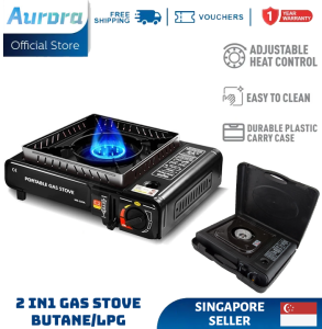 100% Original 2 IN 1 New Portable Butane Gas Stove Mini Camping
