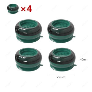 4 ชิ้นเครื่องซักผ้าแผ่นป้องกันการสั่นสะเทือนเฟอร์นิเจอร์ยางฟุตเสื่อ Slipstop เงียบตู้เย็นสากลสนับสนุนแดมเปอร์ยืน