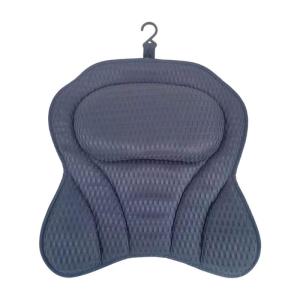 Ergonomic Bathtub Pillow With 6Suction Cups FlexComfort Technology Thick Support Machine Washable Air Mesh For All Tub Type