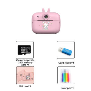 Childrens Instant Print Camera Kids Digital Camera With Printer Paper Camera Toy For Girls Boys Birthday Gift