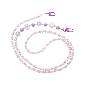 Fashionable Beaded Phone Chain Stylish Phone Lanyard Adjustable Shoulder Strap Keychain Accessory Present for Women Girl