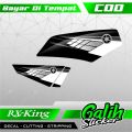 Gs Sticker - Stripping Rx King Motif Simpel - Stiker Variasi Rx king Spesial. 