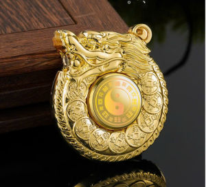 HỘP QUẸT BẬT LỬA ĐẦU RỒNG CON QUAY GA KHÒ TẶNG KÈM VÒNG ĐEO THIẾT KẾ SANG TRỌNG