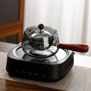 Removable 360° Rotary Glass Teapot Heat resistant Side Wooden Handle Glass Pot Tea Maker Kungfu Tea Set2026