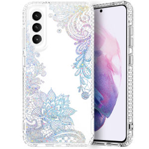 ผู้หญิงหญิงสาวระยิบระยับทำจากพลาสติกใสลายดอกไม้แบบบางพอดีฝาครอบป้องกันแบบเคส TPU นิ่มทำจาก S23 Samsung อัลตร้า/S23 Plus/ S22อัลตร้า/S22 Plus/ S22/S21อัลตร้า/น่ารักลายดอกไม้พลัส/S21 FE/S21/A54/A34/A73/A53/A33/A52 5กรัม