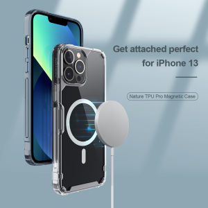 Nillkin Transparent MagSafe Case for iPhone 15 14 Plus 14 Pro Max 13 Non-Slip Full Protection Ultra Clear Back Cover Nature TPU Pro Phone Case