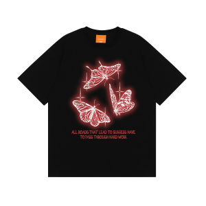 国潮街头hiphop街舞T恤男宽松打底衫纯棉短袖上衣高级感 LUXURY Baju T Shirt Lelaki T Shirt Oversize S-3XL Oversized Tshirt COD