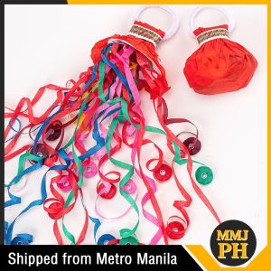 10pcs Colorful Hand Throw Streamer Party Hand Throwing Confetti Poppers Wedding Throw Streamers