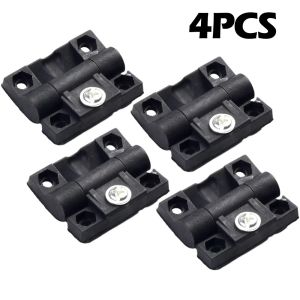 PLLEWY 4PCS Nylon Torque Hinge Adjustable Torque Black Furniture Hinges Precision Corrosion Resistant Industrial Hinge Home Furniture