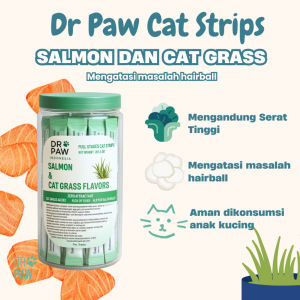 DR PAW CAT STRIPS FUNGSIONAL SNACK KUCING DEWASA DAN JUNIOR