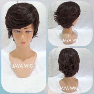 Wig Rambut Palsu Wanita Model Pendek