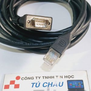 Cáp Com ra Lan dài 50Cm / 1m / 2m / 3m / Chuẩn Com 9 Kim Đực ra Lan (Cable DB9M to Lan RJ45)