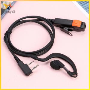 【HOSPORT】PU Wired Walkie Talkie Headset K-Plug Walkie Talkie Headset Earphones Dual PTT G Type with Microphone for Kenwood Baofeng 888S TYT