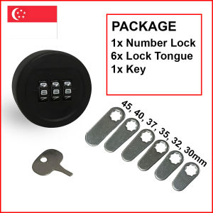 Large Number 3-Digit Combination Mailbox Lock