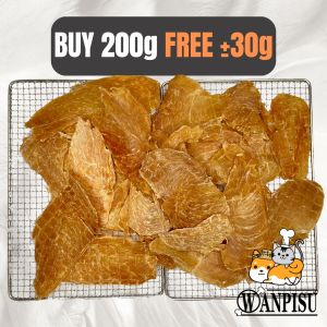 【BUY 200g Free ±30g】100% HomeMade Chicken Snacks for Cat/Dog Pet Training Snacks 100%純手工猫狗零食宠物训练零食鸡肉干